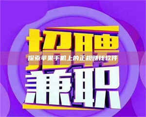 鞍山探索苹果手机上的正规赚钱软件 第1张